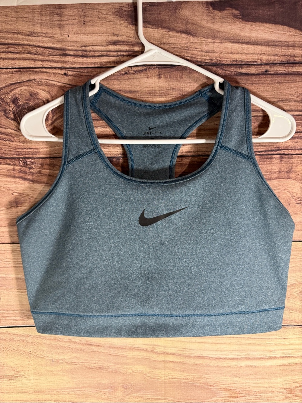 Nike Blue Dri-FIT Racerback Sports Bra